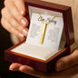 Apology Gift For Her - 4-Sided Stick Necklace - Engraved