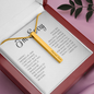 Apology Gift For Her - 4-Sided Stick Necklace - Engraved