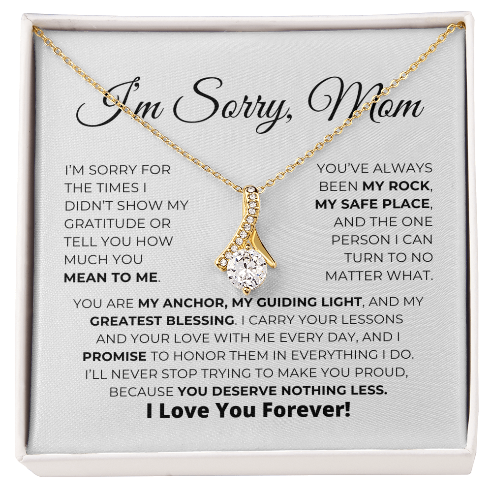Apology Gift For Mom - You Are My Guiding Light - Alluring Beauty Necklace