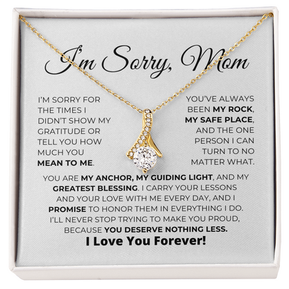 Apology Gift For Mom - You Are My Guiding Light - Alluring Beauty Necklace