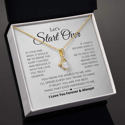 Let's Start Over - Apology Gift For Her - Alluring Beauty Necklace