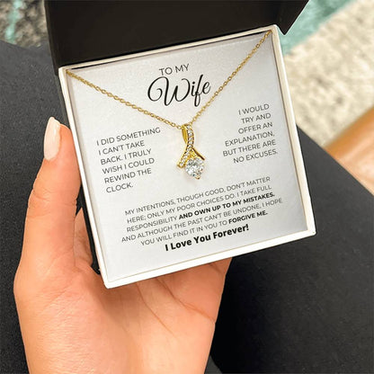 To My Wife - Forgive Me - Alluring Beauty Necklace