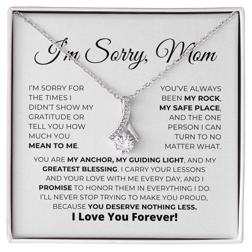 Apology Gift For Mom - You Are My Guiding Light - Alluring Beauty Necklace