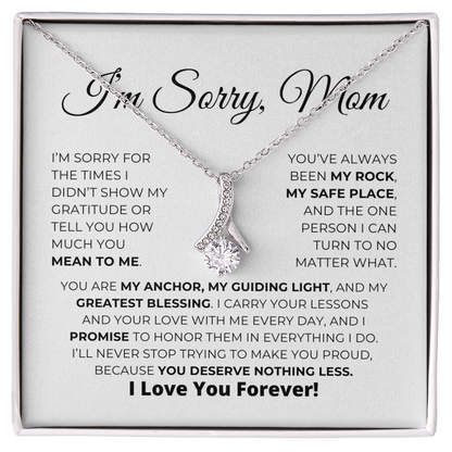 Apology Gift For Mom - You Are My Guiding Light - Alluring Beauty Necklace