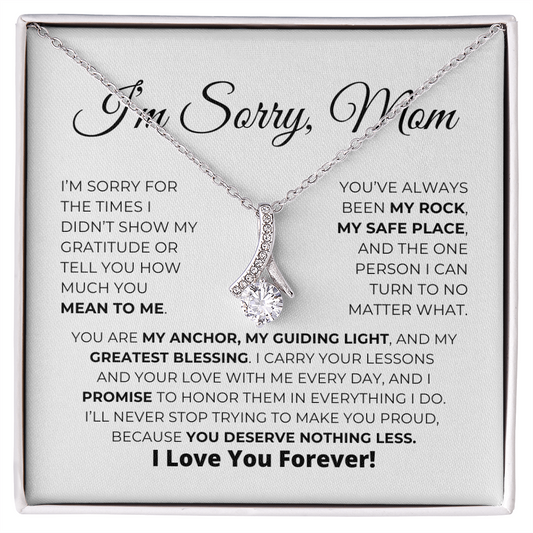 Apology Gift For Mom - You Are My Guiding Light - Alluring Beauty Necklace