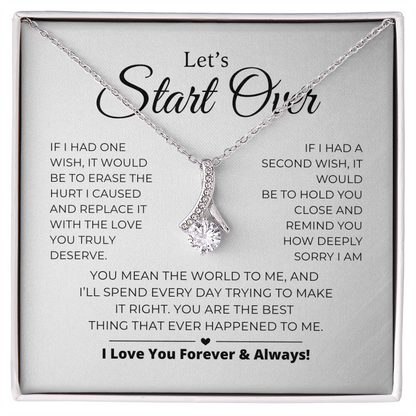 Let's Start Over - Apology Gift For Her - Alluring Beauty Necklace