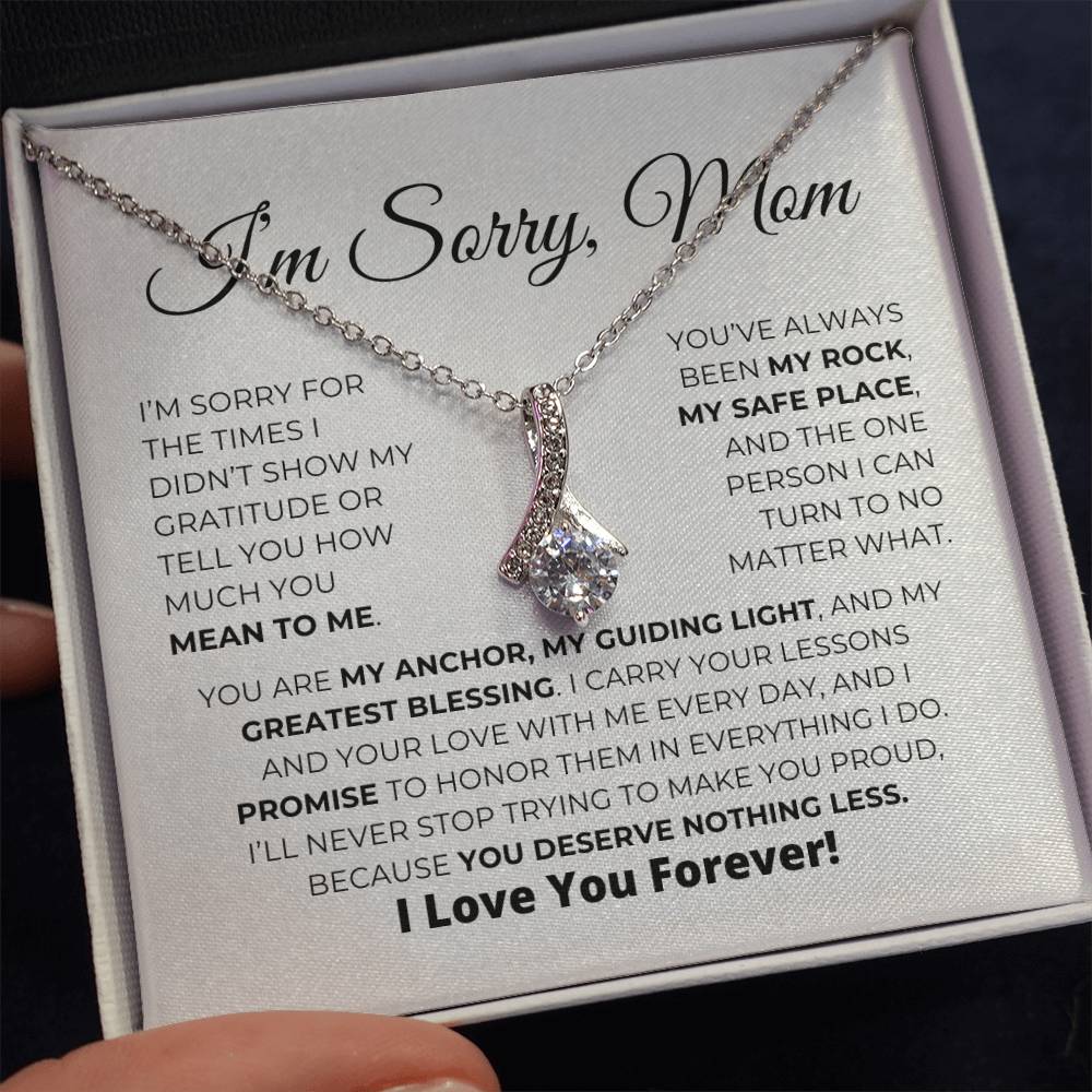 Apology Gift For Mom - You Are My Guiding Light - Alluring Beauty Necklace