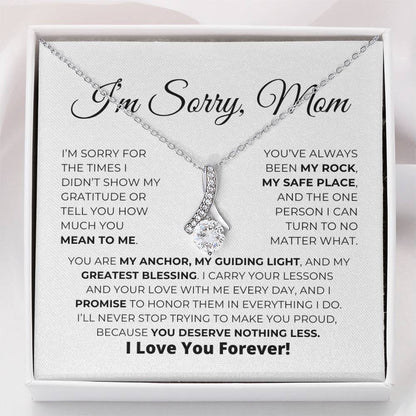 Apology Gift For Mom - You Are My Guiding Light - Alluring Beauty Necklace