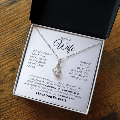 To My Wife - Forgive Me - Alluring Beauty Necklace