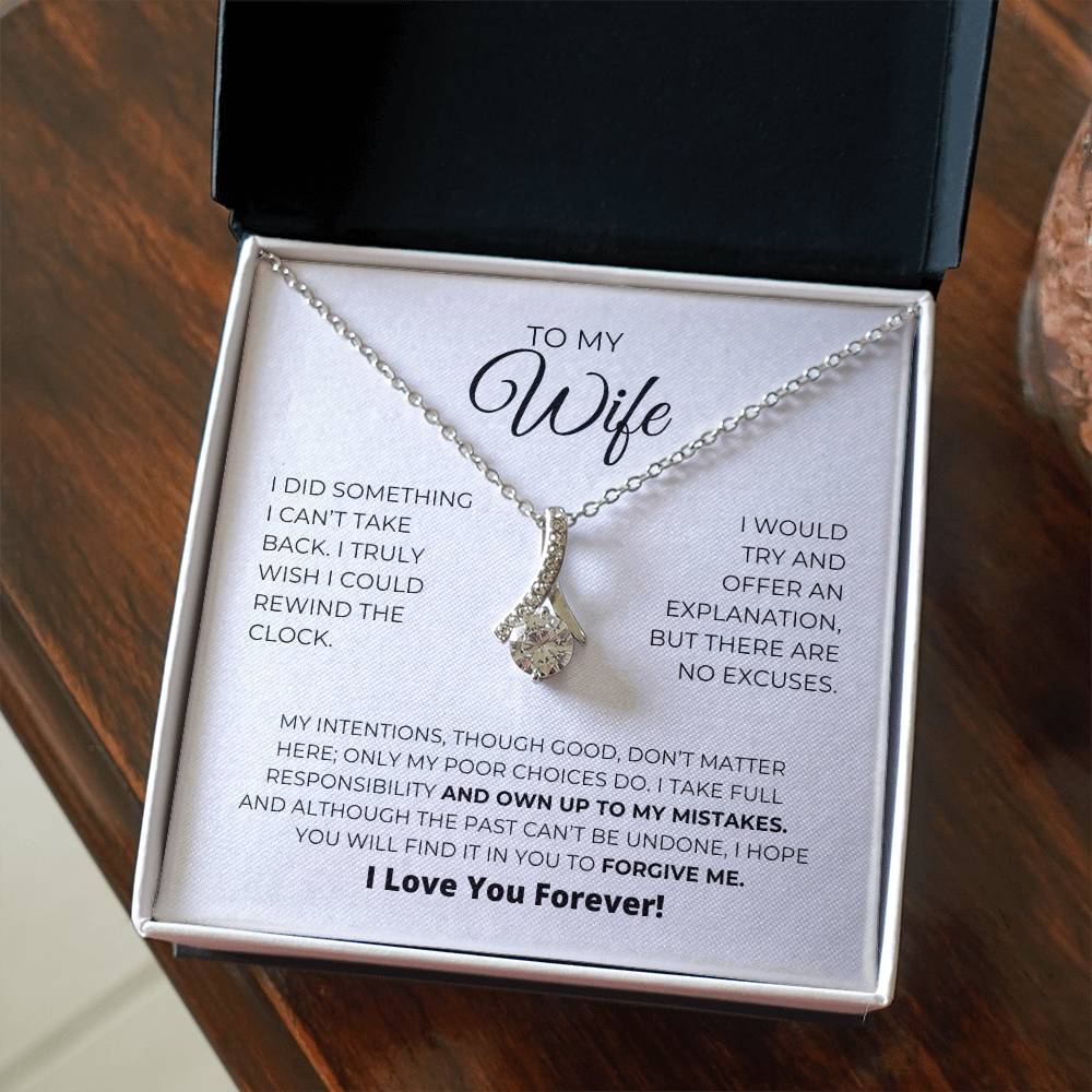 To My Wife - Forgive Me - Alluring Beauty Necklace