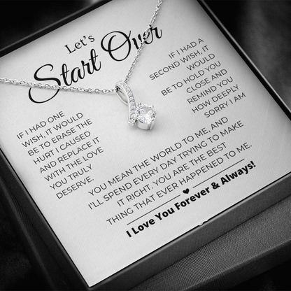 Let's Start Over - Apology Gift For Her - Alluring Beauty Necklace