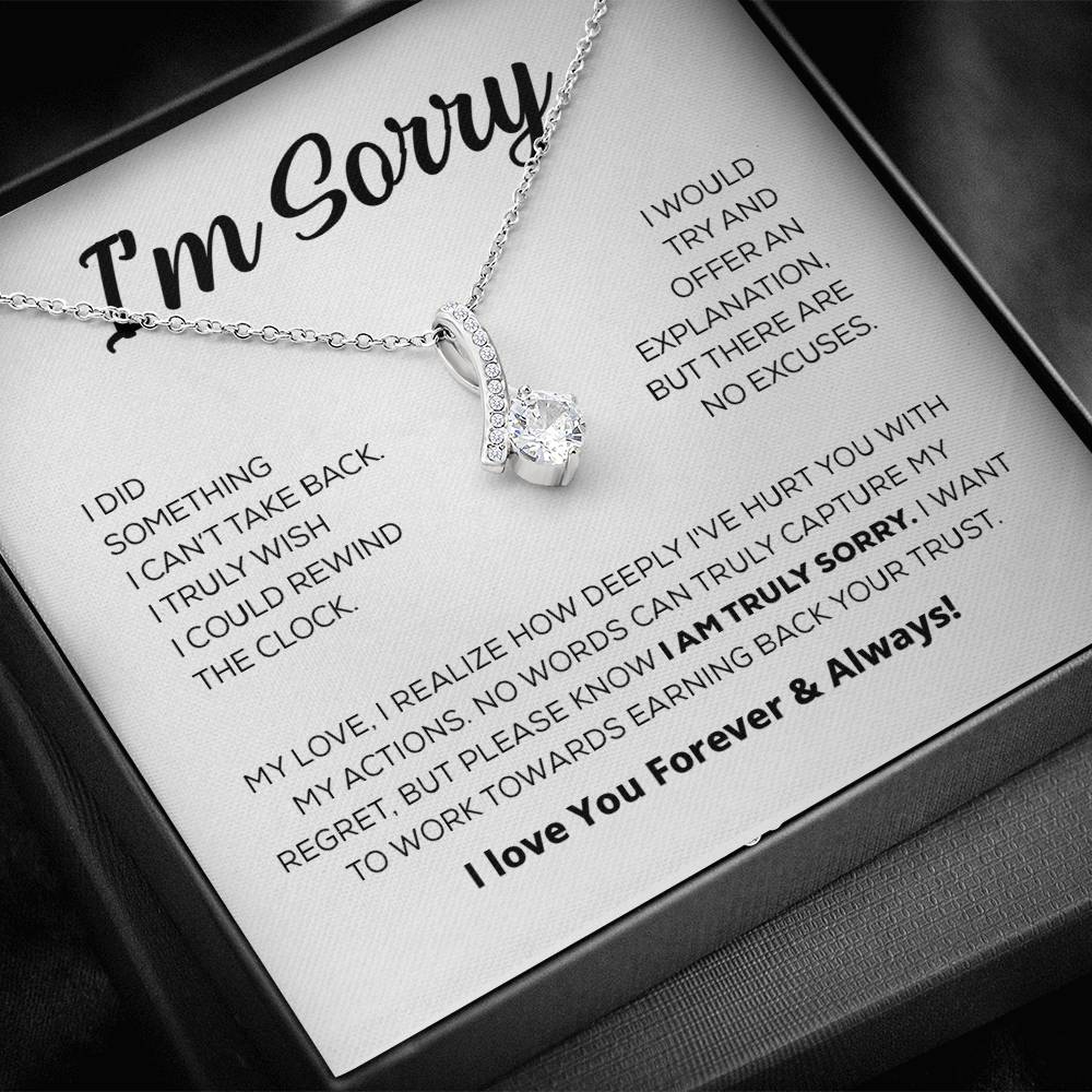 Apology Gift For Her - I'm Genuinely Sorry - Alluring Beauty Necklace