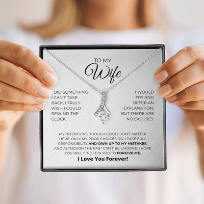 To My Wife - Forgive Me - Alluring Beauty Necklace