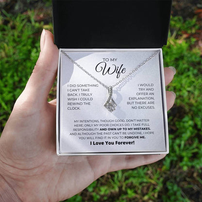 To My Wife - Forgive Me - Alluring Beauty Necklace