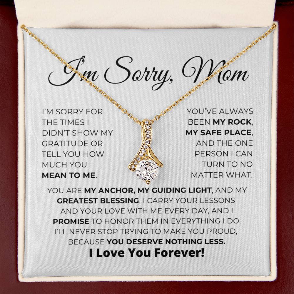 Apology Gift For Mom - You Are My Guiding Light - Alluring Beauty Necklace