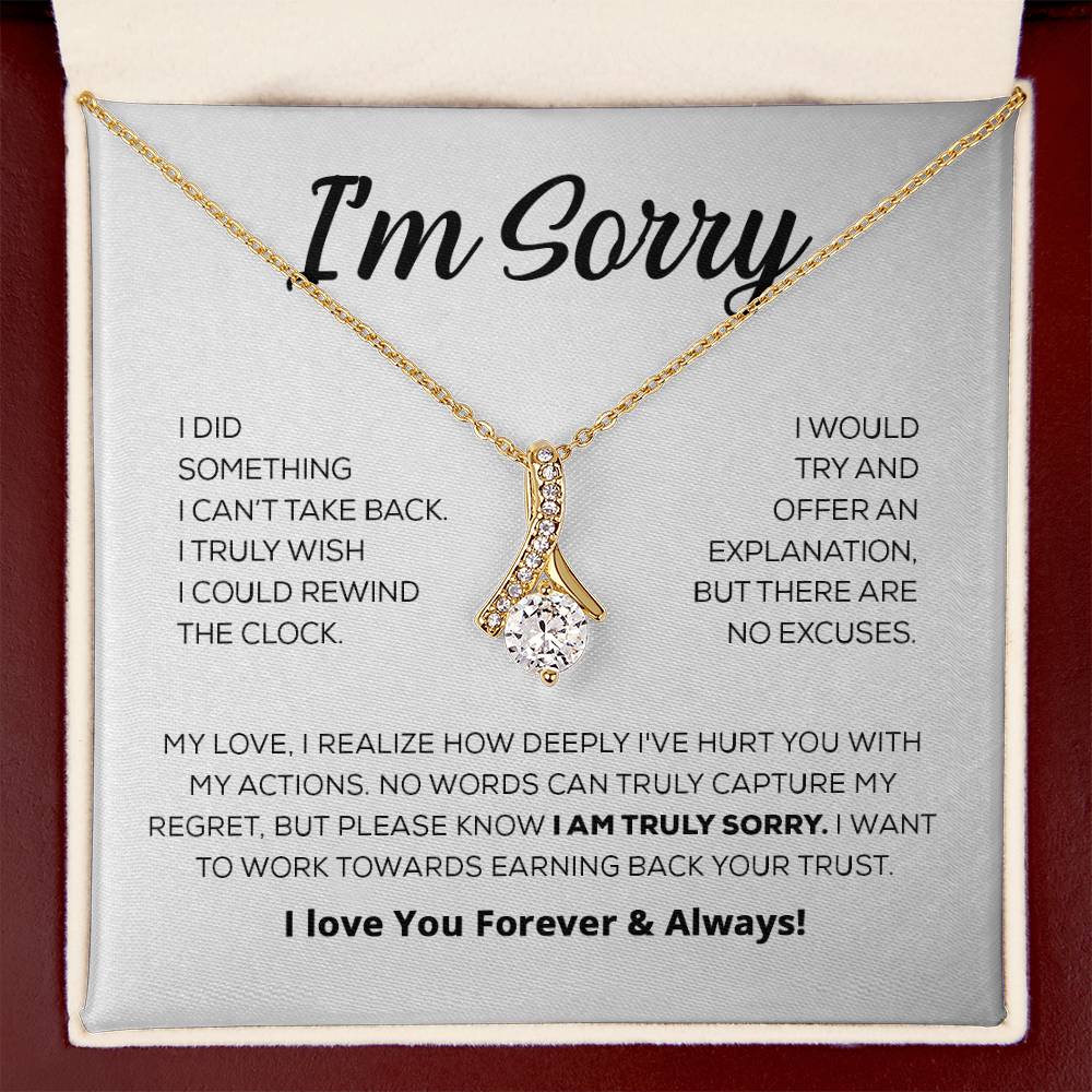 Apology Gift For Her - I'm Genuinely Sorry - Alluring Beauty Necklace