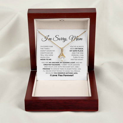 Apology Gift For Mom - You Are My Guiding Light - Alluring Beauty Necklace