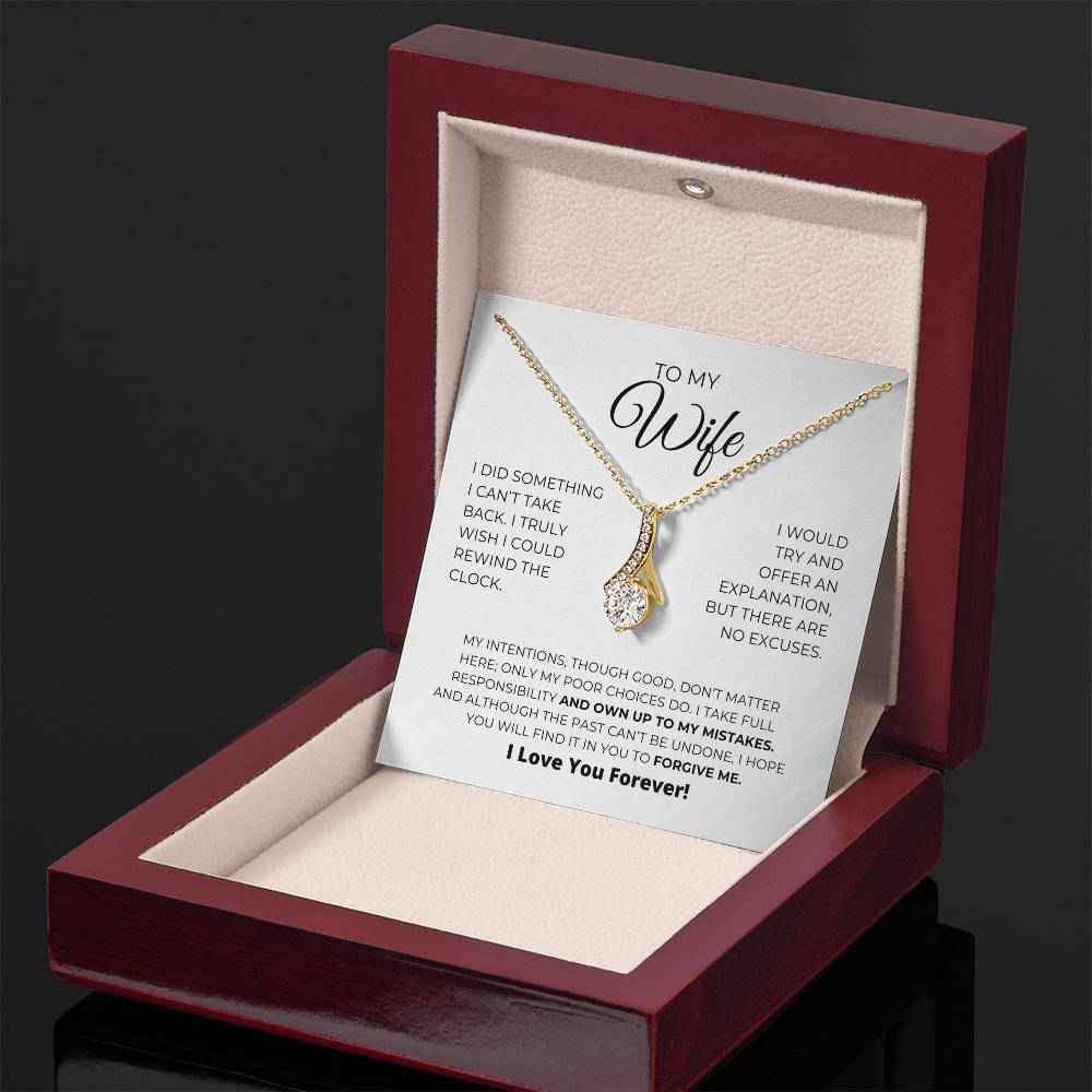 To My Wife - Forgive Me - Alluring Beauty Necklace