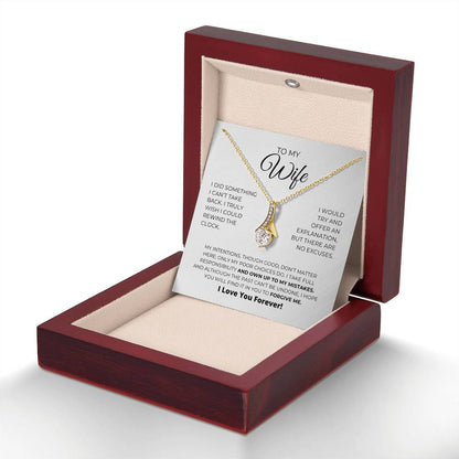 To My Wife - Forgive Me - Alluring Beauty Necklace