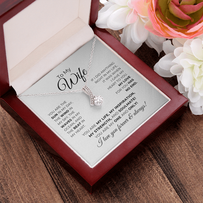 To My Wife - You Are My Life, My Inspiration - Alluring Beauty Necklace