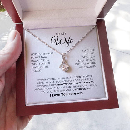 To My Wife - Forgive Me - Alluring Beauty Necklace