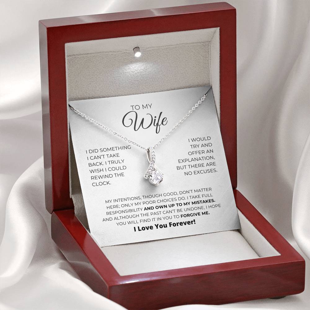 To My Wife - Forgive Me - Alluring Beauty Necklace