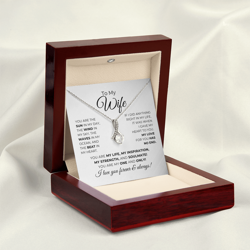 To My Wife - You Are My Life, My Inspiration - Alluring Beauty Necklace