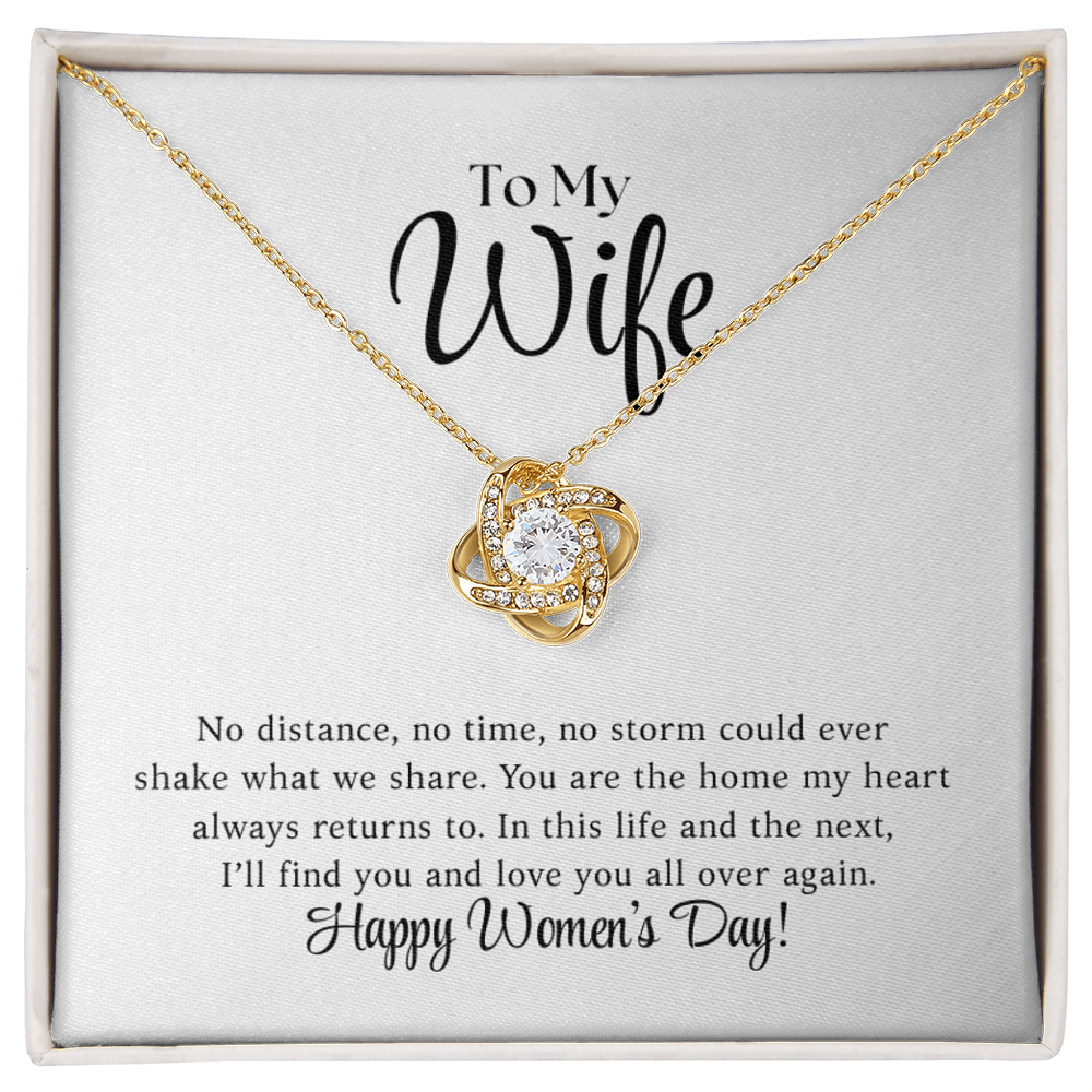 Happy Women's Day - Love Knot Necklace