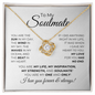 To My Soulmate - You Are My Life, My Inspiration, My Strength - Love Knot Necklace