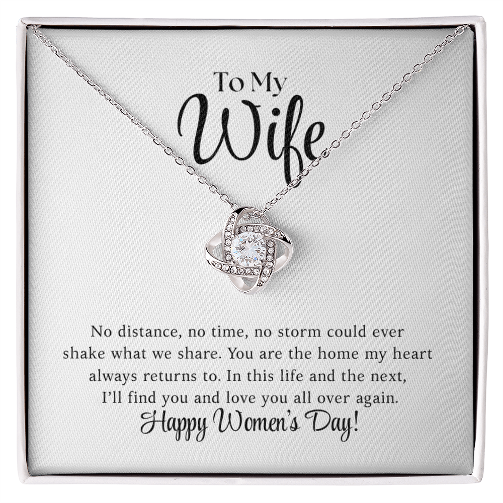 Happy Women's Day - Love Knot Necklace