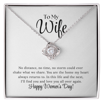 Happy Women's Day - Love Knot Necklace
