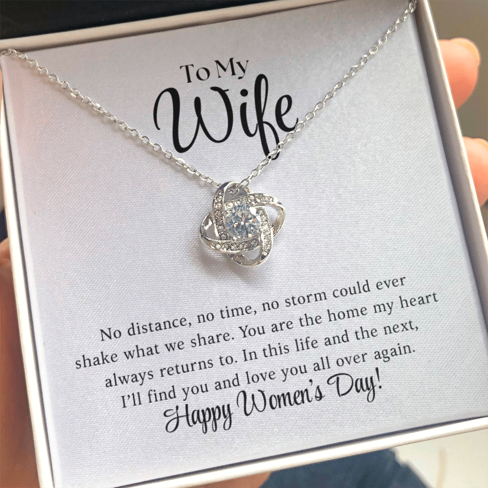 Happy Women's Day - Love Knot Necklace