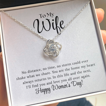 Happy Women's Day - Love Knot Necklace