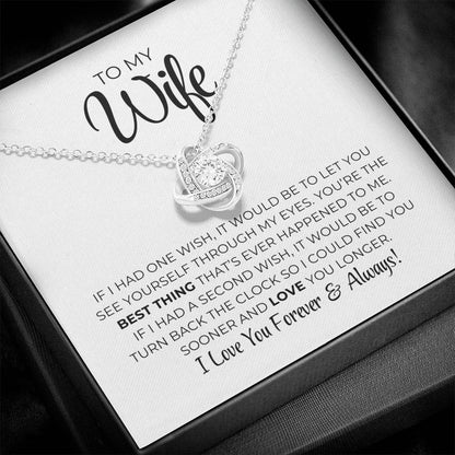 To My Wife - Best Thing - Love Knot Necklace