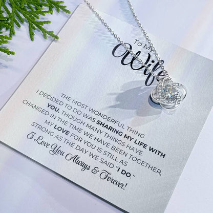 To My Wife - Love Knot Necklace
