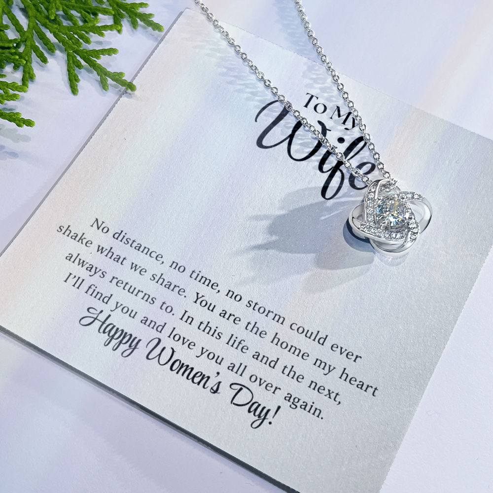 Happy Women's Day - Love Knot Necklace