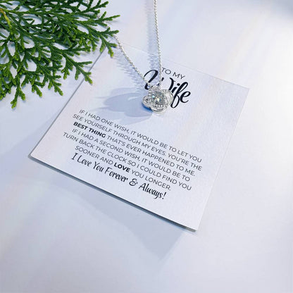 To My Wife - Best Thing - Love Knot Necklace