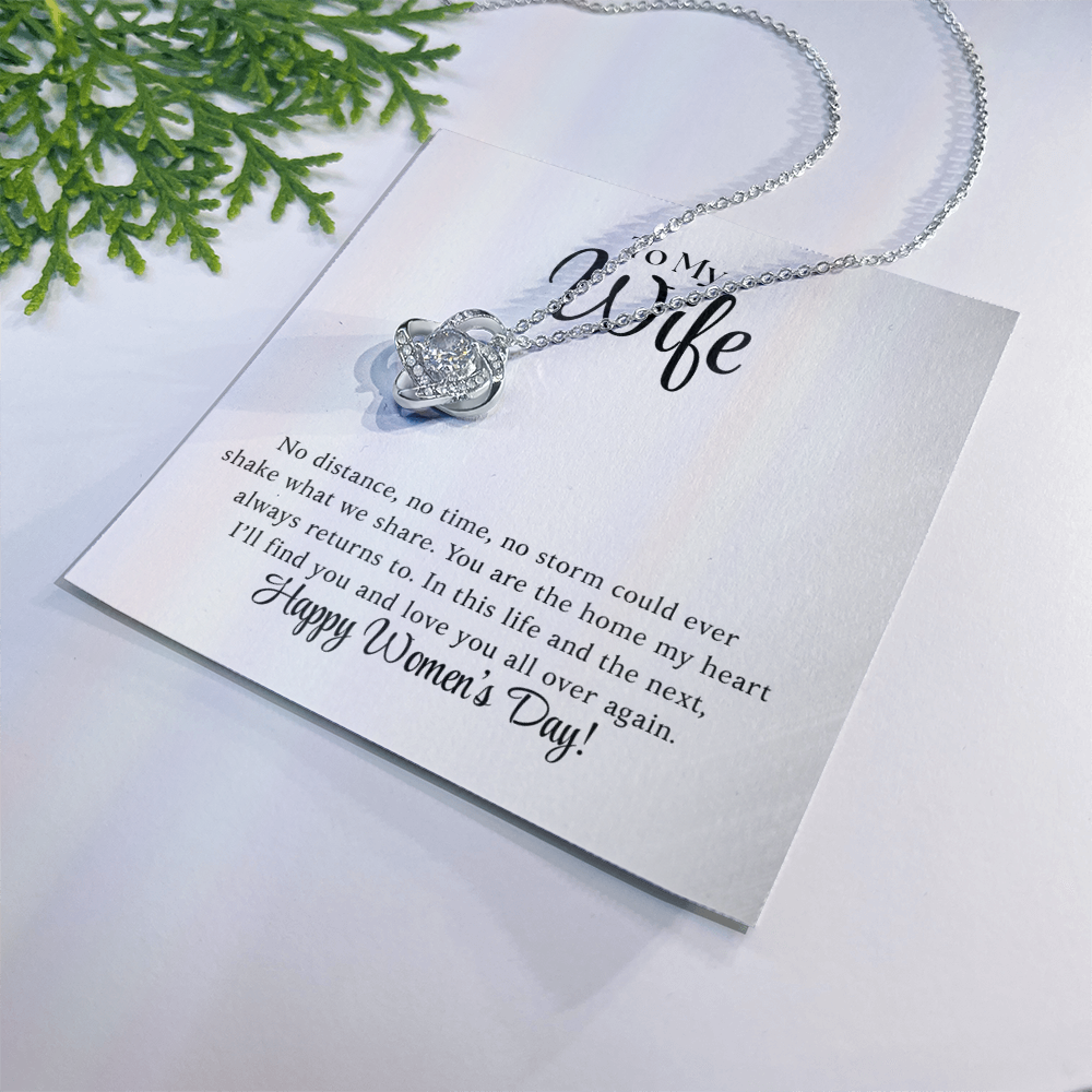 Happy Women's Day - Love Knot Necklace