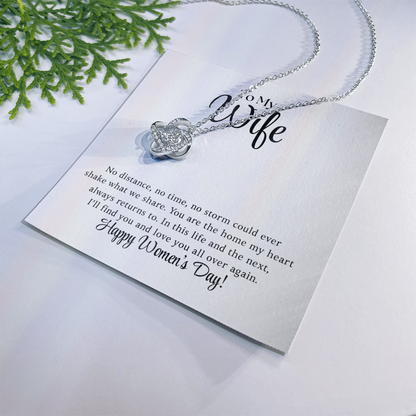 Happy Women's Day - Love Knot Necklace