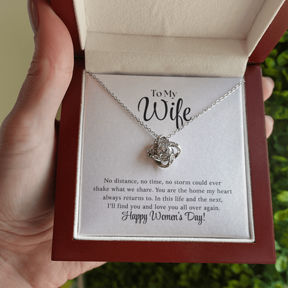 Happy Women's Day - Love Knot Necklace