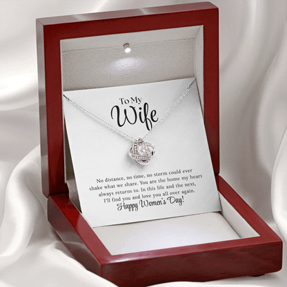 Happy Women's Day - Love Knot Necklace