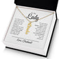 To My Lady - Vertical Name Necklace