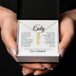 To My Lady - Vertical Name Necklace