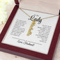 To My Lady - Vertical Name Necklace
