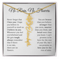 No Rain, No Flowers - Personalized Flower Name Necklace