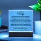 To My Wife - I Love You Today, Tomorrow - Acrylic Square Plaque