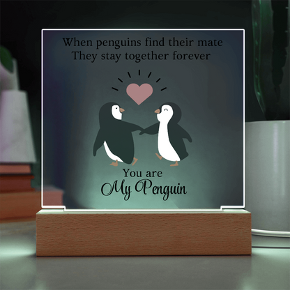 You Are My Penguin - Acrylic Square Plaque