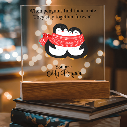 You Are My Penguin - Acrylic Square Plaque