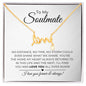 To My Soulmate - Scripted Love Necklace