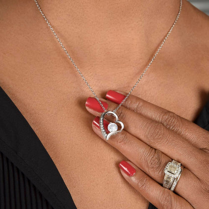Apology Gift For Mom - Heart Of Our Family - Forever Love Necklace